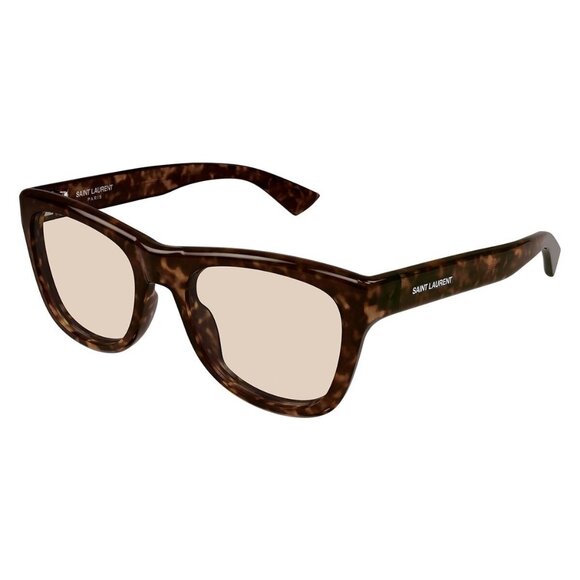 New SAINT LAURENT Havana Square SL 816 007 Sunglasses Women - Picture 1 of 4